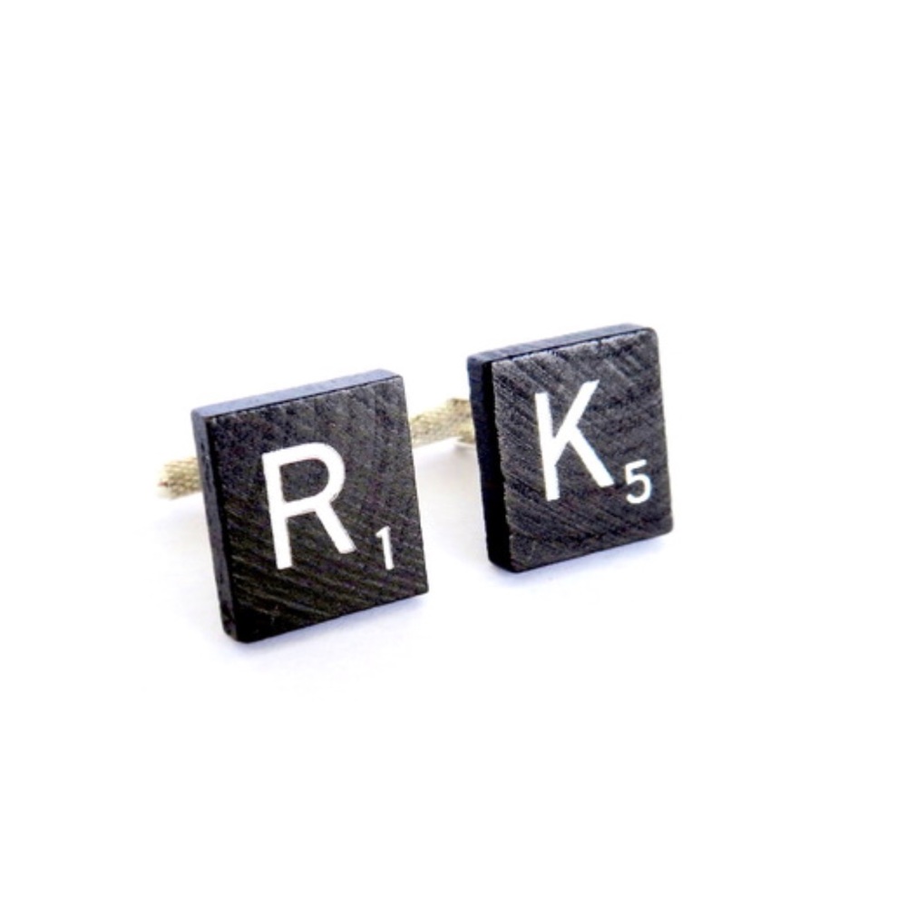 Tile cufflinks - contact to order letter pairings